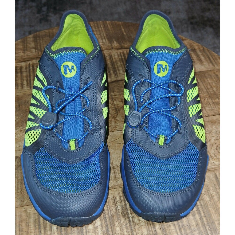 Merrell ML-BOYS HYDRORUN 2.0 Water Trail Shoes Blue Neon Yellow Size US 6M EU 37 - Picture 9 of 16